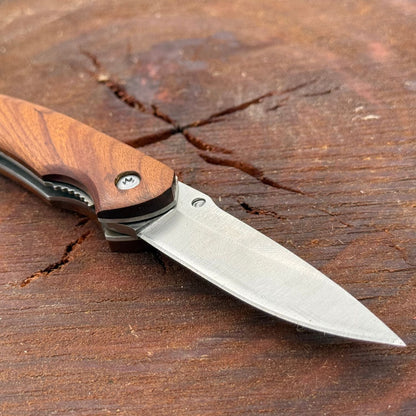 Near Zero Pocket Knife - Wooden Warrior