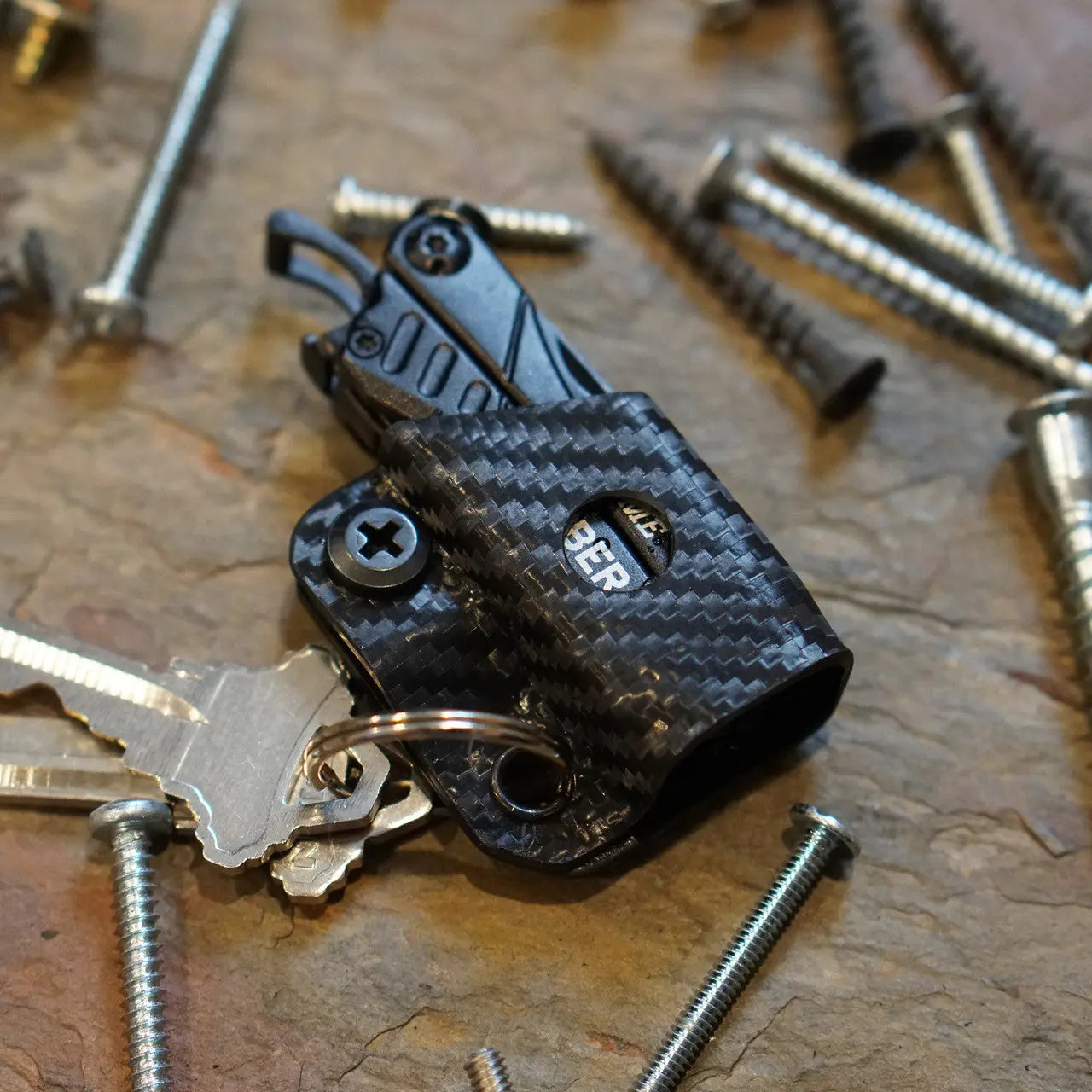 Clip & Carry Kydex Keychain Sheath for the Gerber Dime & Leatherman Squirt