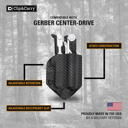 Clip & Carry Kydex Sheath for the Gerber Center-Drive