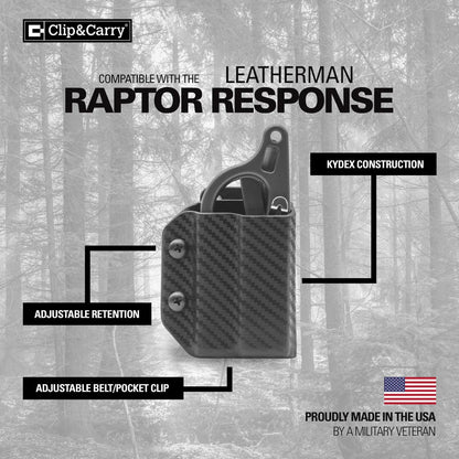 Clip & Carry Kydex Sheath for the Leatherman Raptor Response
