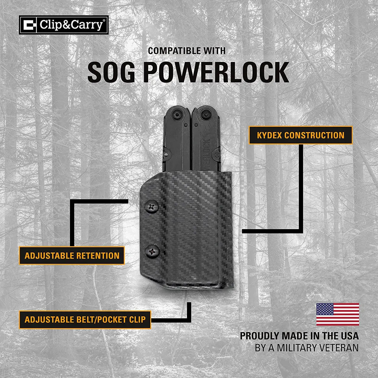 Clip & Carry Kydex Sheath for the SOG Powerlock