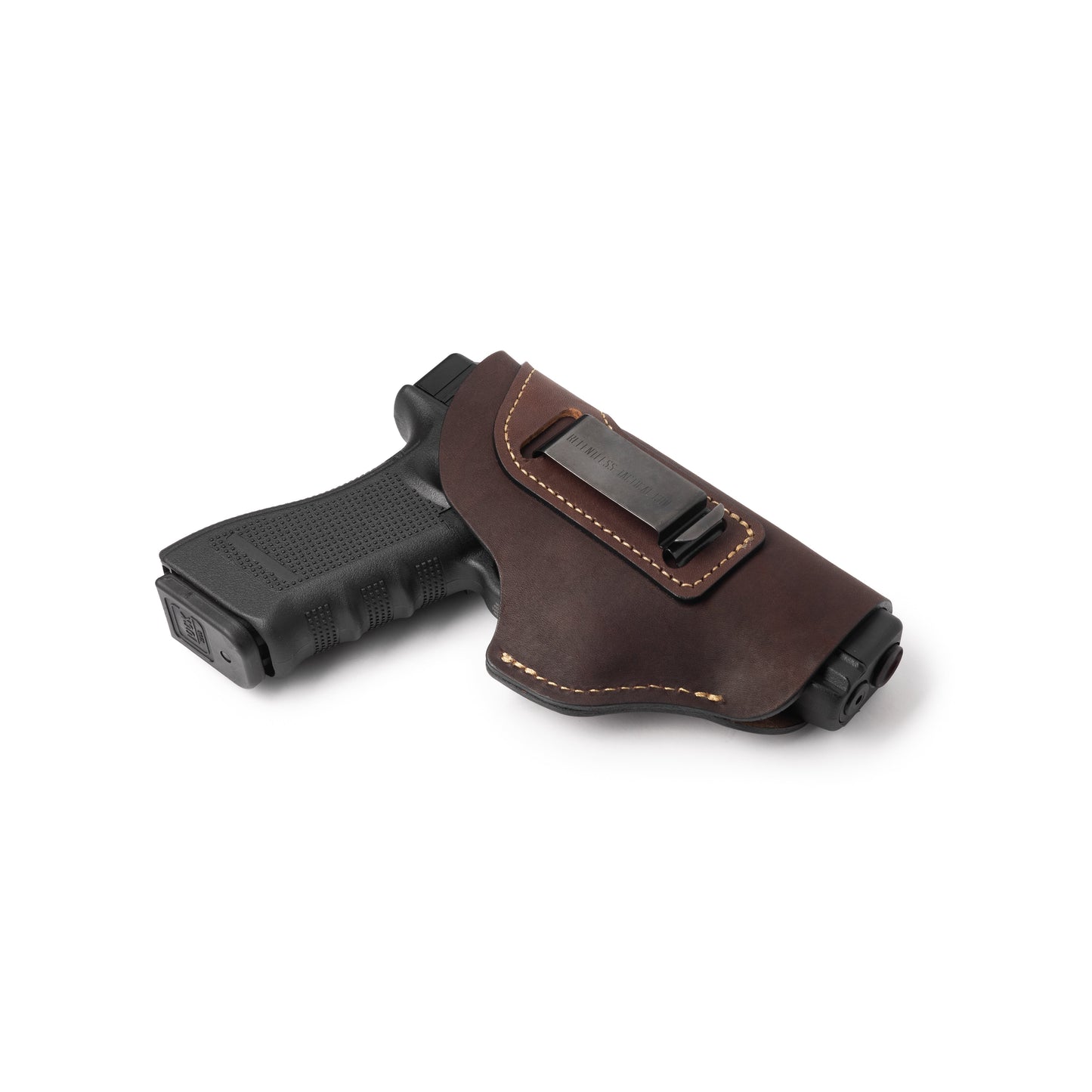 Relentless Tactical The Defender Leather IWB Holster - S&W Shield/Glock/XD Handguns - Lifetime Warranty - Made in USA