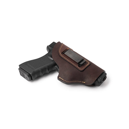 Relentless Tactical The Defender Leather IWB Holster - S&W Shield/Glock/XD Handguns - Lifetime Warranty - Made in USA