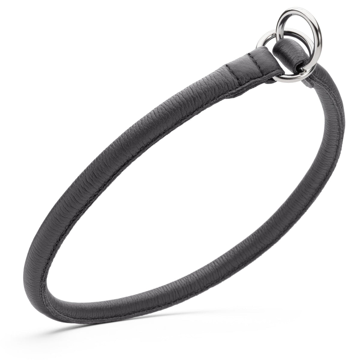 Dogline Soft Leather Round Slip Collar
