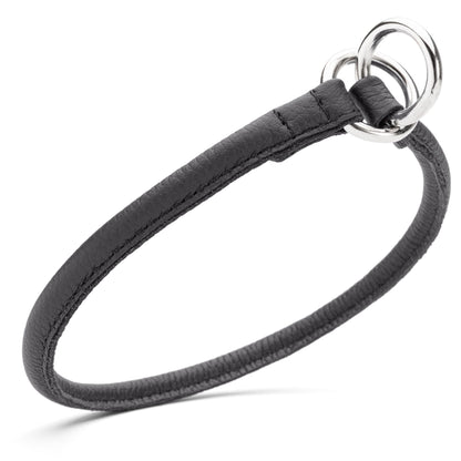 Dogline Soft Leather Round Slip Collar