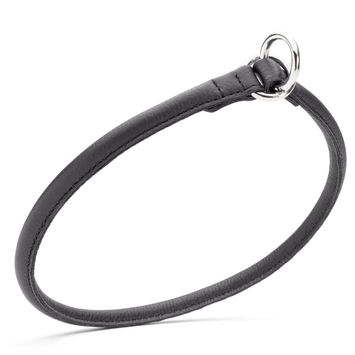 Dogline Soft Leather Round Slip Collar