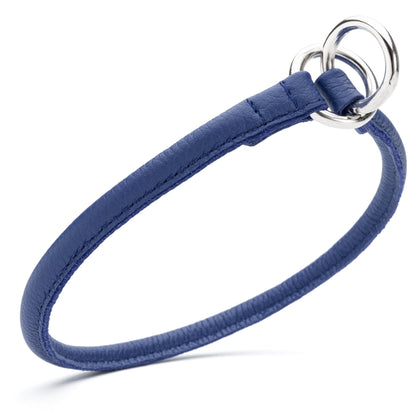 Dogline Soft Leather Round Slip Collar