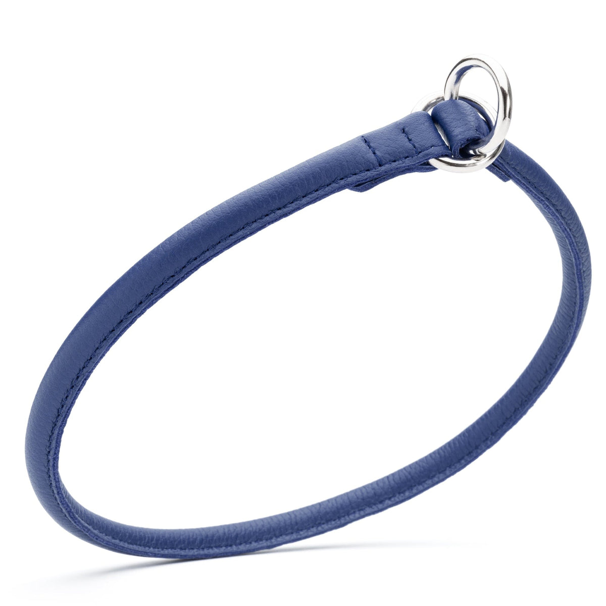 Dogline Soft Leather Round Slip Collar