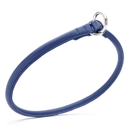 Dogline Soft Leather Round Slip Collar
