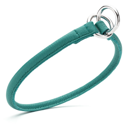 Dogline Soft Leather Round Slip Collar