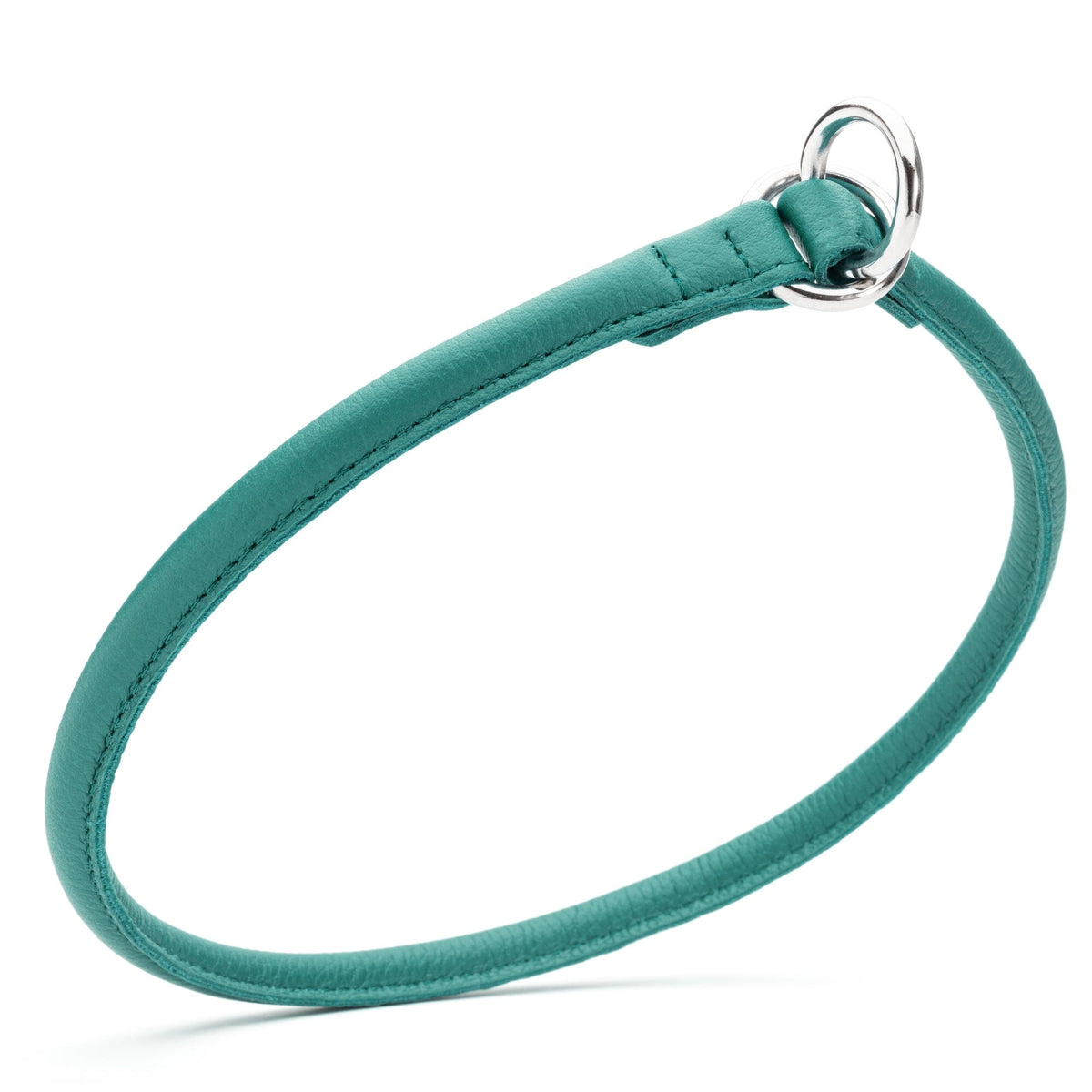 Dogline Soft Leather Round Slip Collar
