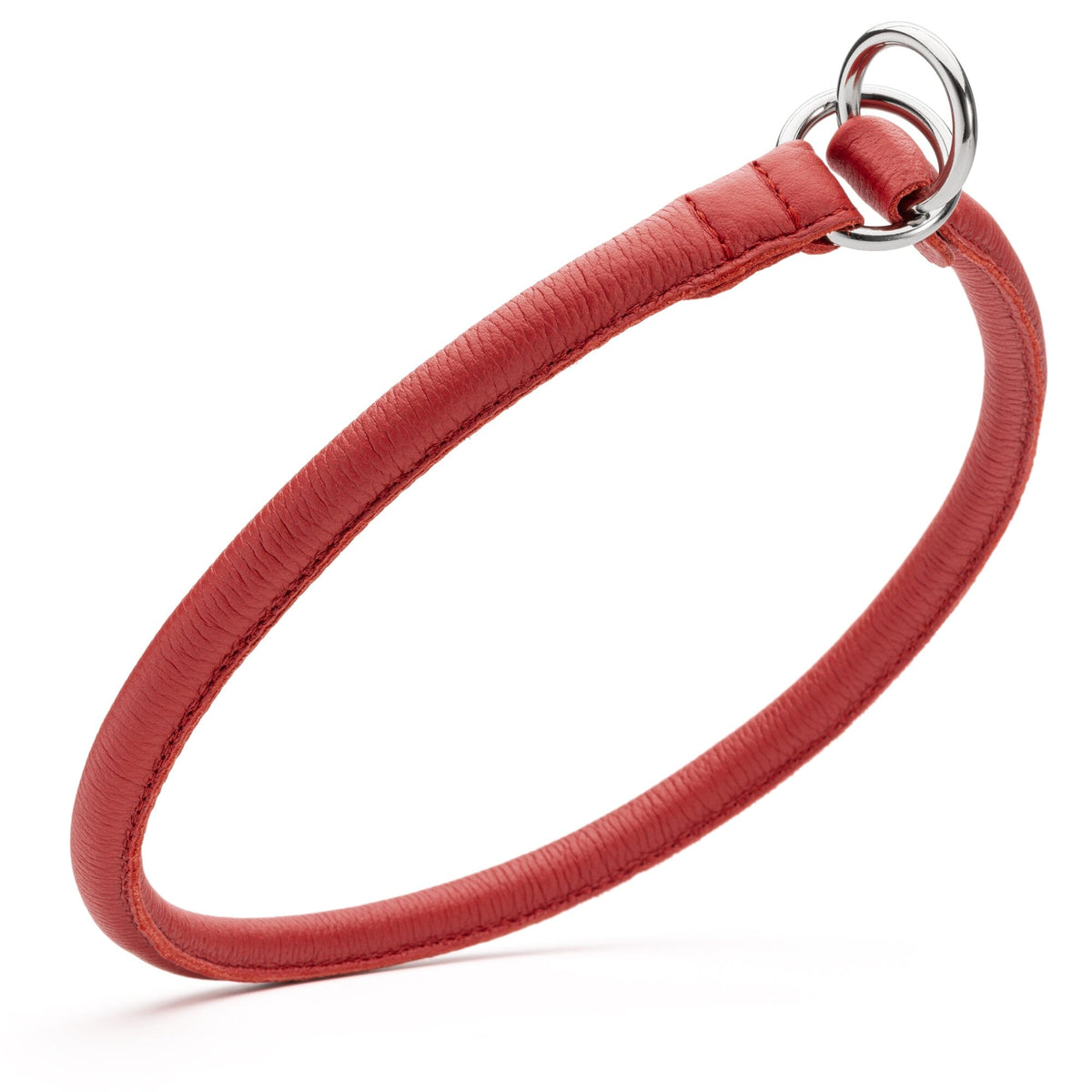 Dogline Soft Leather Round Slip Collar