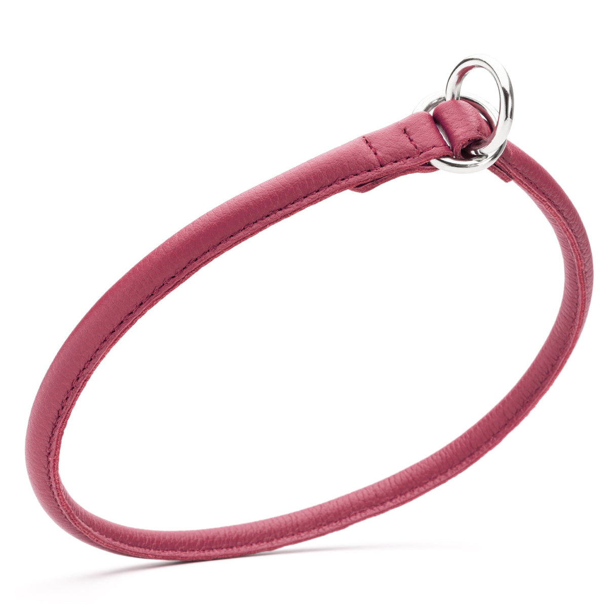 Dogline Soft Leather Round Slip Collar
