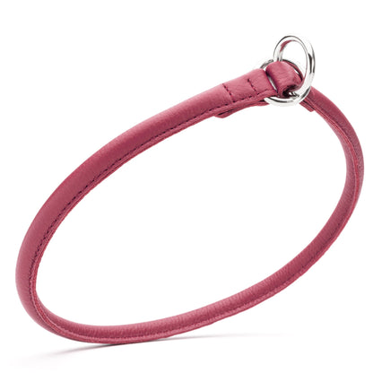 Dogline Soft Leather Round Slip Collar