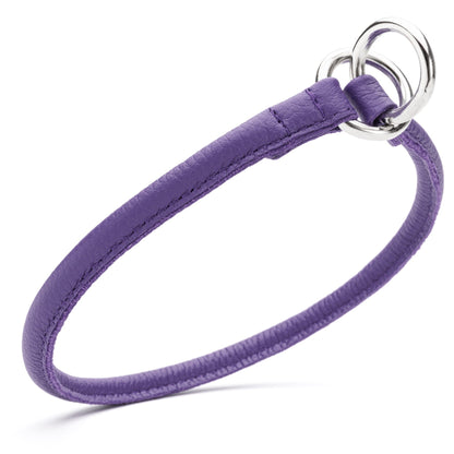 Dogline Soft Leather Round Slip Collar