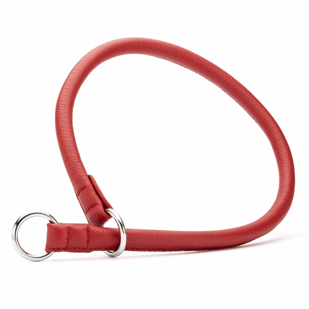 Dogline Soft Leather Round Slip Collar