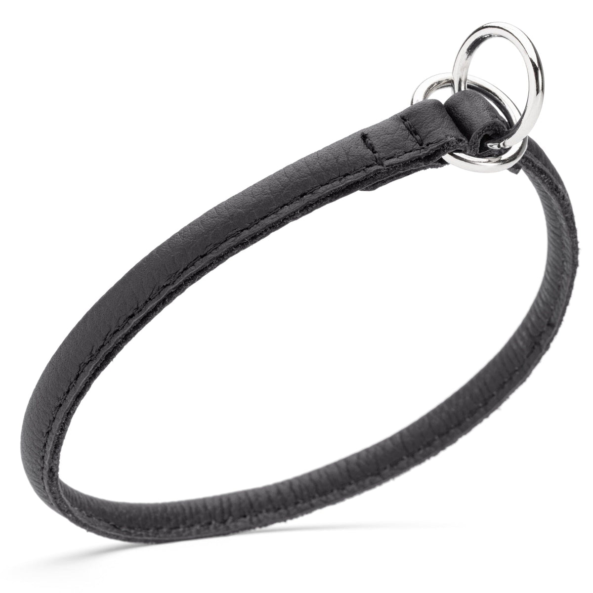 Dogline Soft Leather Round Slip Collar