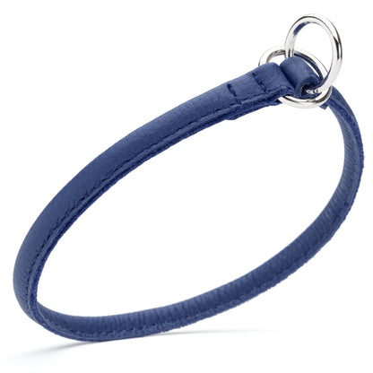 Dogline Soft Leather Round Slip Collar