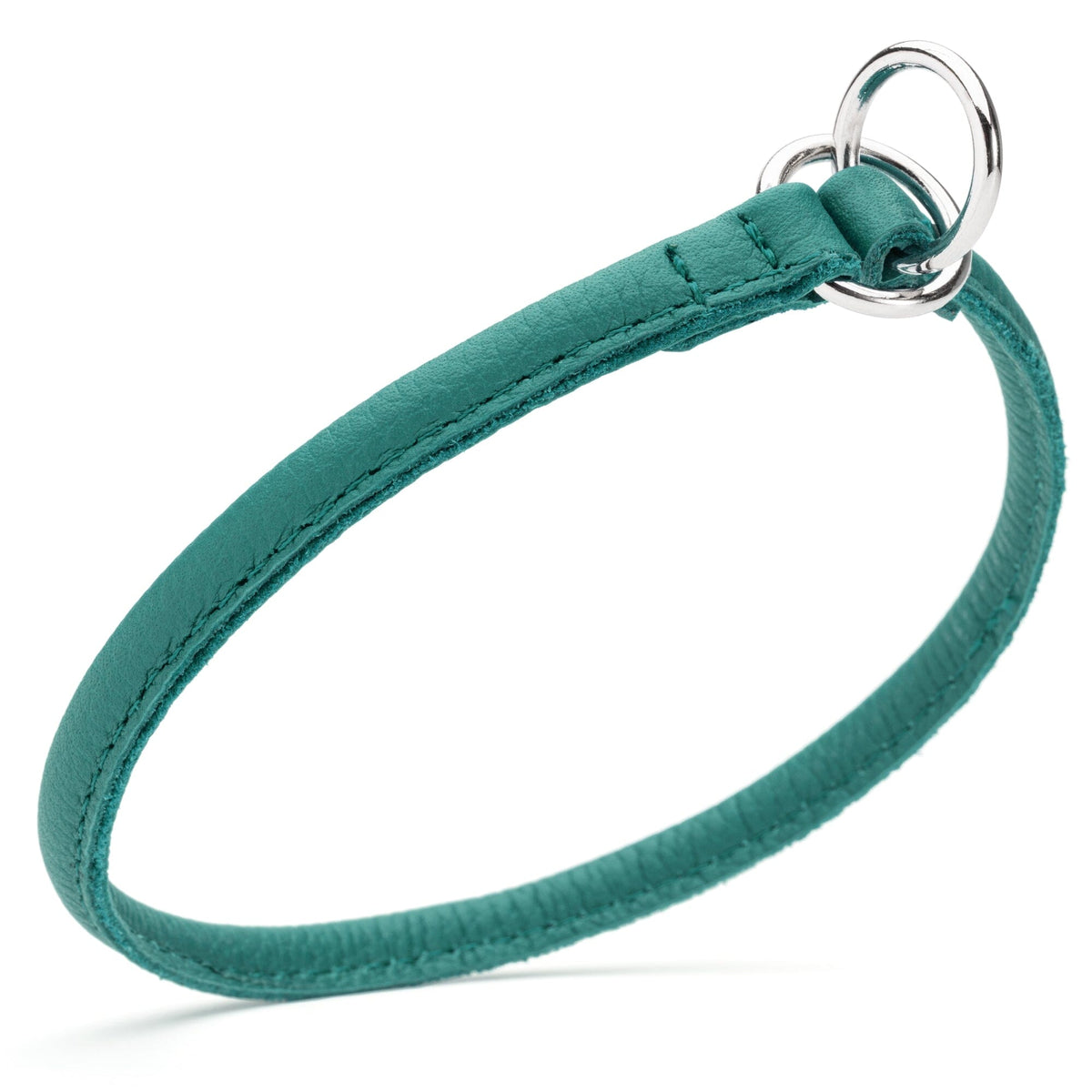 Dogline Soft Leather Round Slip Collar