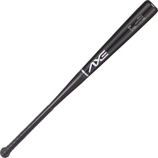 Baden Sports Axe Pro Maple Composite Wood Baseball Bat | Obsidian Black | Axe Handle