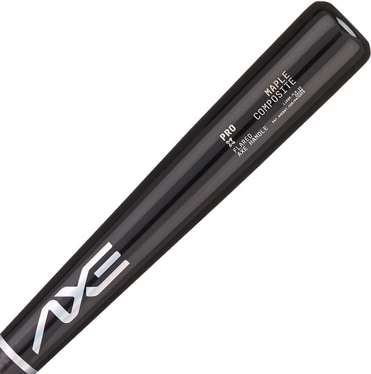 Baden Sports Axe Pro Maple Composite Wood Baseball Bat | Obsidian Black | Axe Handle