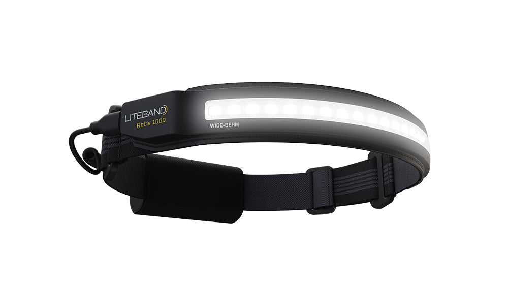 Liteband ACTIV 1000 Lumen LED Wide Beam Rechargeable Headlamp