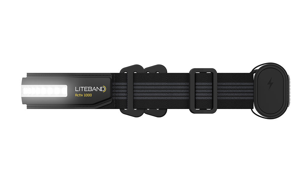 Liteband ACTIV 1000 Lumen LED Wide Beam Rechargeable Headlamp