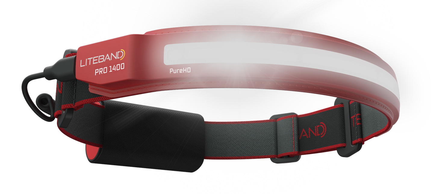 Liteband PRO 1400 Lumen PureHD™ Wide Beam Rechargeable Headlamp