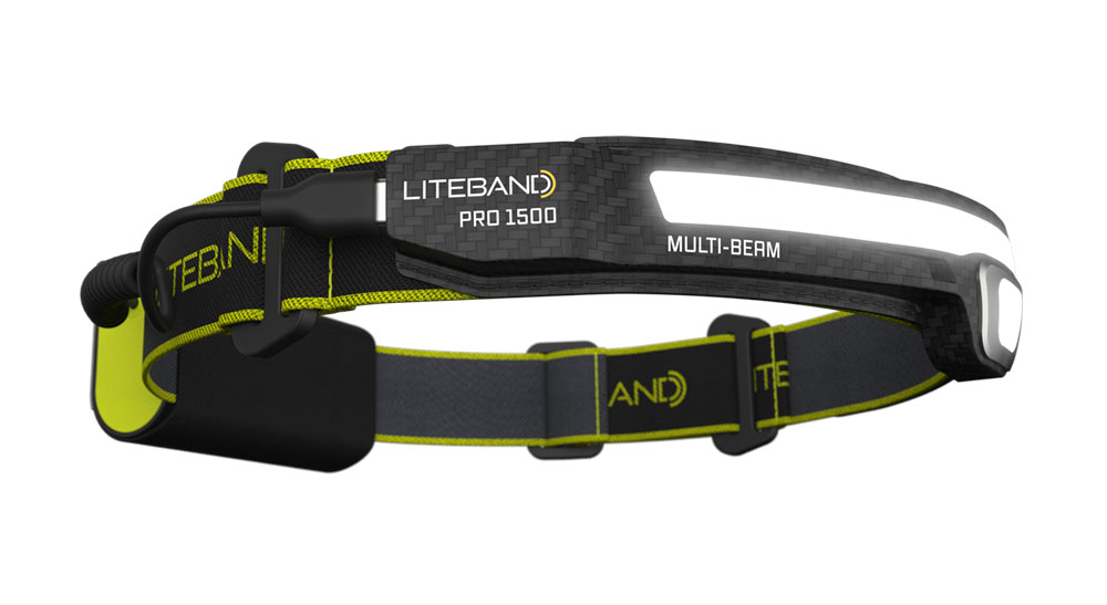 Liteband PRO 1500 Lumen LED Multi-Beam Rechargeable Headlamp