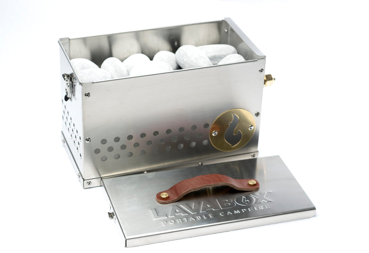 LavaBox The Hekla: 304 Stainless Steel LavaBox with Dual-Burner
