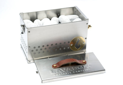 LavaBox The Hekla: 304 Stainless Steel LavaBox with Dual-Burner