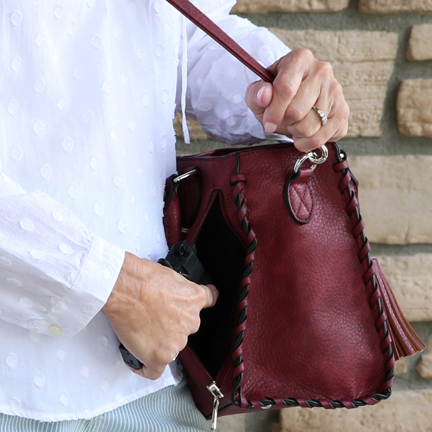 Concealed Carry Crossbody Ann Satchel by Lady Conceal