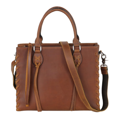 Concealed Carry Emma Leather Satchel by Lady Conceal