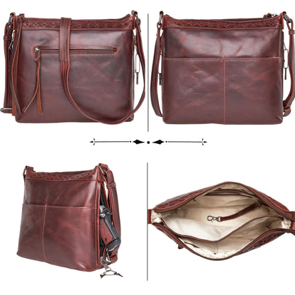 Concealed Carry Faith Leather Crossbody by Lady Conceal