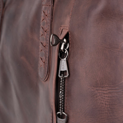 Concealed Carry Reagan Medium Leather Tote by Lady Conceal