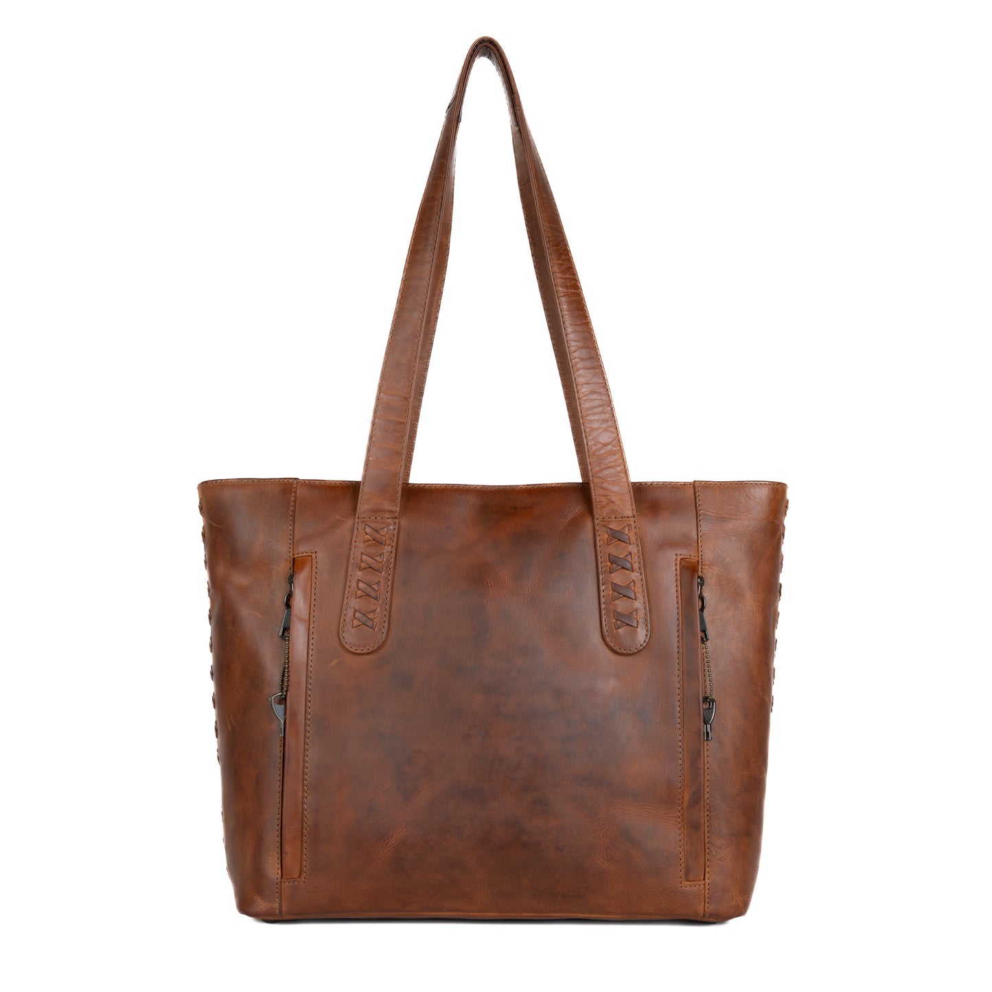 Concealed Carry Reagan Medium Leather Tote by Lady Conceal