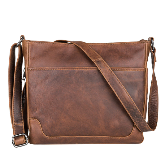 Concealed Carry Lydia Leather Crossbody by Lady Conceal