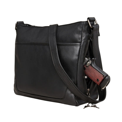 Concealed Carry Lydia Leather Crossbody by Lady Conceal