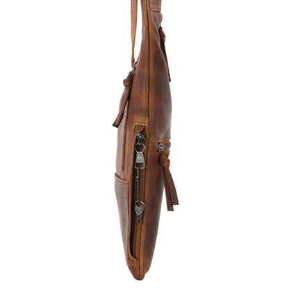 Concealed Carry Unisex Remi Leather Crossbody by Lady Conceal