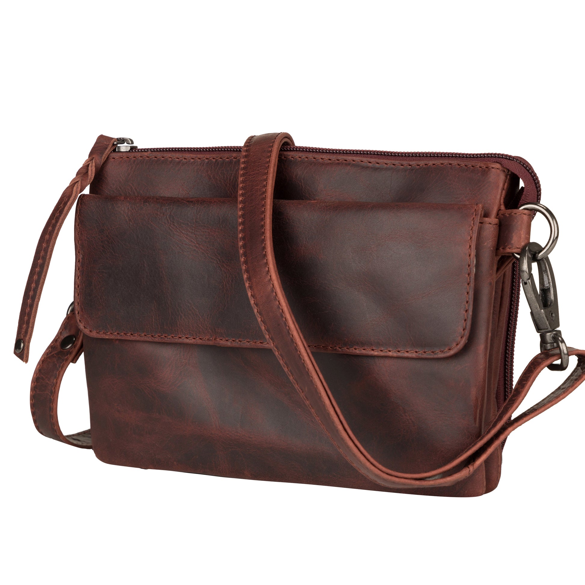 Concealed Carry Natasha Leather Crossbody by Lady Conceal - Angler's Pro Tackle & Outdoors