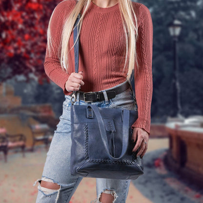 Concealed Carry Eden Leather Tote by Lady Conceal