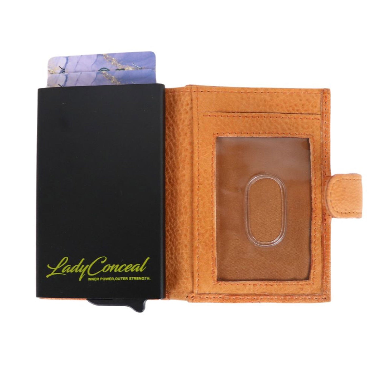Nova RFID Compact Leather Wallet by Lady Conceal