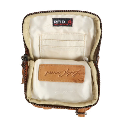 Shay Leather RFID Crossbody by Lady Conceal for Tasers and Pepper Spray