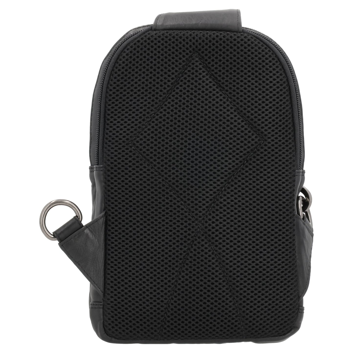 Concealed Carry Bristol Sling Leather Backpack by Lady Conceal