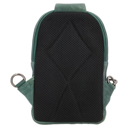 Concealed Carry Bristol Sling Leather Backpack by Lady Conceal