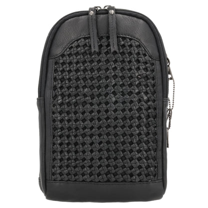 Concealed Carry Bristol Sling Leather Backpack by Lady Conceal