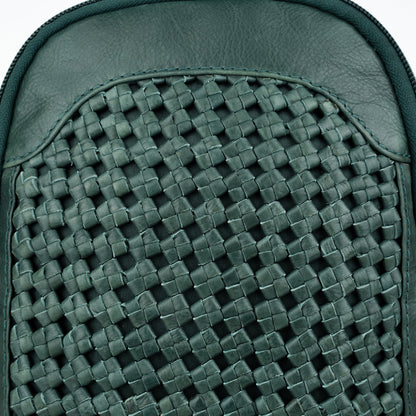 Concealed Carry Bristol Sling Leather Backpack by Lady Conceal