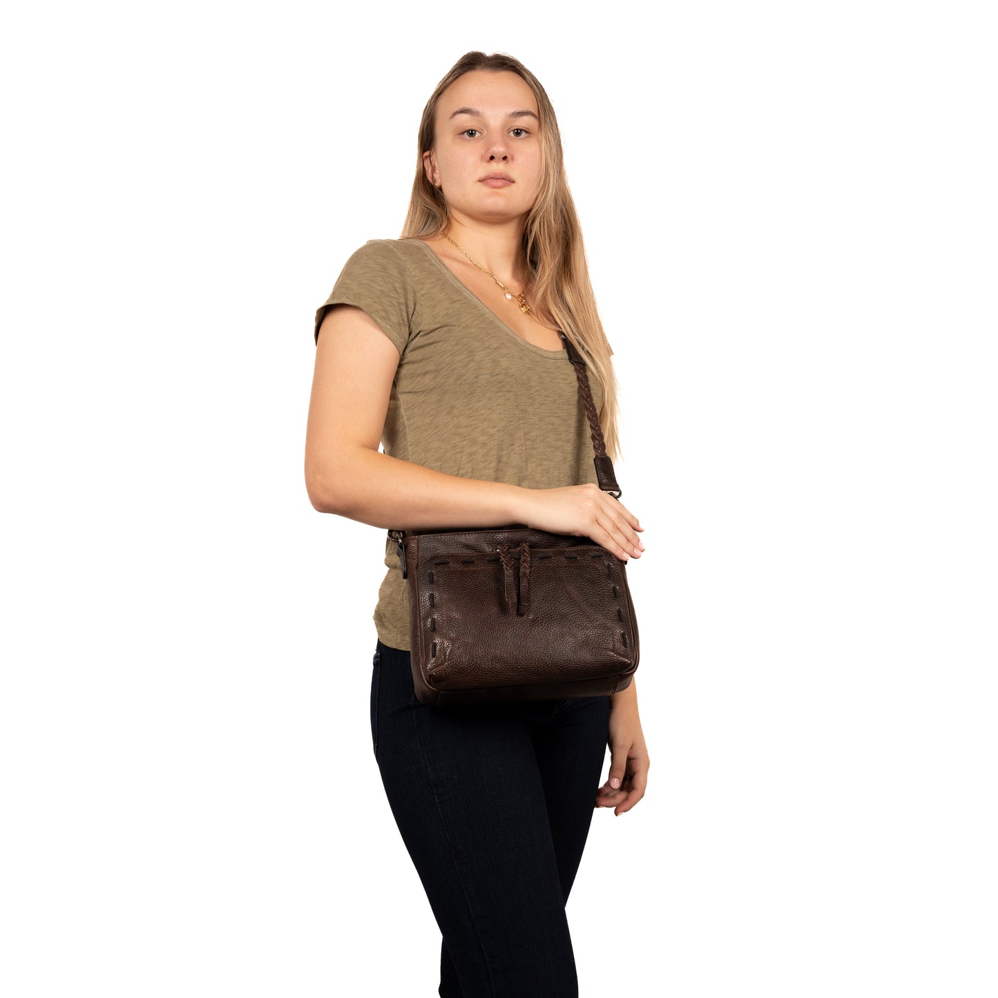 Concealed Carry Zoe Leather Crossbody by Lady Conceal