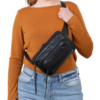 Concealed Carry Laney Buffalo Belt Bag by Lady Conceal