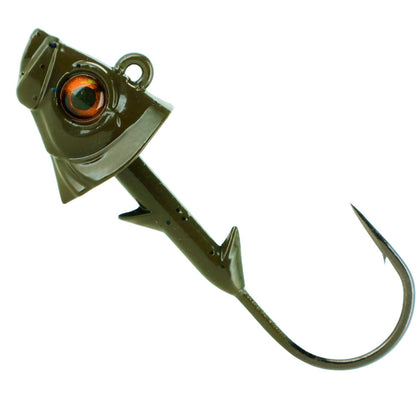 Reaction Tackle Fish Head Jigs - 5-PACK